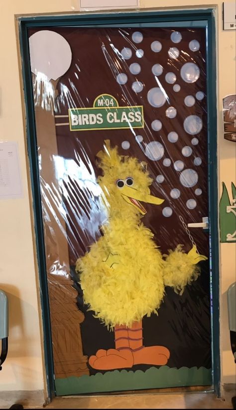 Sesame street classroom decoration Sesame Street Classroom, Sesame Street Crafts, Decoration Theme, Door Decorations Classroom, Classroom Door, Door Decoration, Big Bird, Classroom Themes, Baby Disney