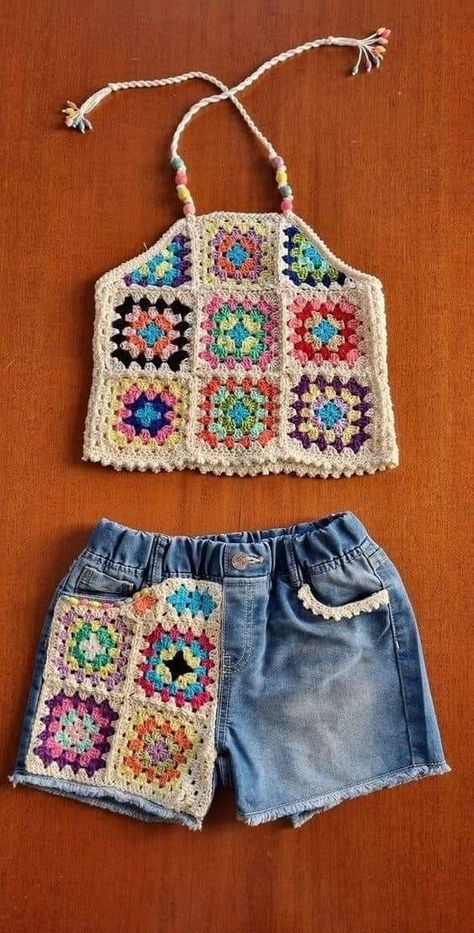 Crochet Top Pattern Summer, Crochet Sweater Design, Mode Crochet, Haken Baby, Crochet Girls, Crochet Fashion Patterns, Crochet Baby Clothes, Crochet Shirt