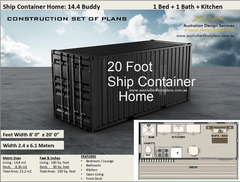 Container Homes Ideas Design, Container Homes Ideas, Shipping Container Sheds, Container Home Designs, Container Homes For Sale, Shipping Container Design, House Plans For Sale, Construction House, Shipping Container Home Designs