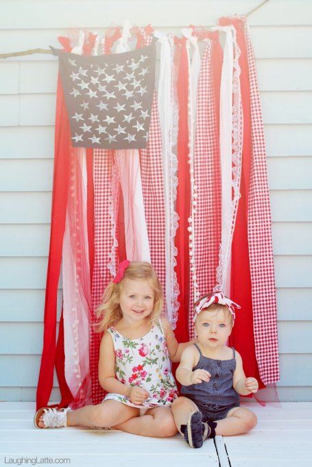 4th Of July Photography, American Flag Bandana, Patriotic Diy, 4th Of July Photos, July Baby, Fourth Of July Decor, Patriotic Party, 4th Of July Decorations, July Crafts