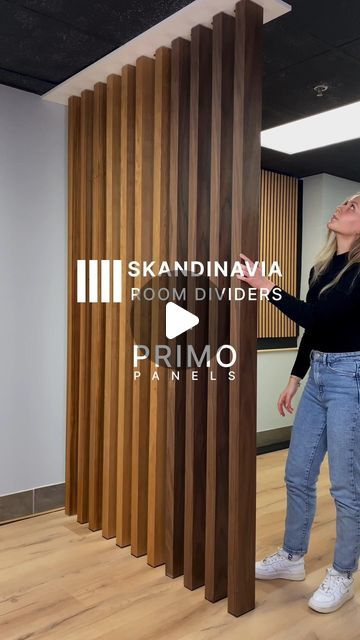 PRIMO PANELS on Instagram: "SKANDINAVIA Wood Slat Room Dividers by PRIMO PANELS are available in 3 colours; Dark Walnut, Light Walnut and Teak. SKANDINAVIA dividers are made of wood, look beautiful and modern and are very easy to install. See primopanels.com for more info on SKANDINAVIA dividers and our other products. #InteriorDesing #roomdividers #wallpanels #woodslatwalls #woodslat" Key Biscayne, Room Dividers, Wood Slats, Look Beautiful, Dark Walnut, Made Of Wood, Wall Panels, Teak, Divider