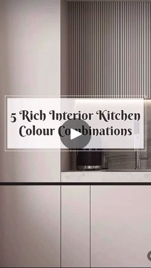 Architect Storage, Kitchen Cabinets Colour Combinations, Kitchen Interior Colour Combination, Rich Interior, Kitchen Colour Combination, Kitchen Colour, Interior Kitchen, Kitchen Cabinet Colors, Kitchen Color