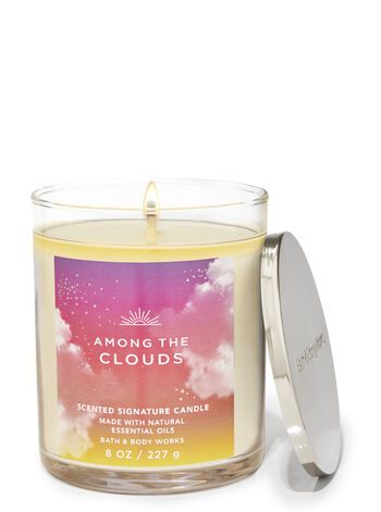 Among the Clouds Signature Single Wick Candle | Bath & Body Works Unicorn Sprinkles, Among The Clouds, Candle Bath, Homemade Scented Candles, Bath N Body Works, Bath Body Works Candles, Wick Candles, Essential Oils Bath, Bath And Body Work