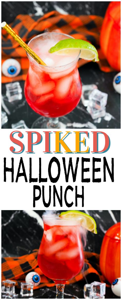 Hunch Punch Halloween, Spiked Fruit Punch, Halloween Alcoholic Drinks For A Party Punch, Halloween Punch With Ginger Ale, Halloween Vodka Punch Recipes, Red Punch Alcohol, Spiked Punch Halloween, Simple Halloween Punch With Alcohol, Spiked Halloween Punch Recipes