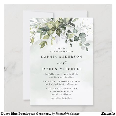 Succulent Wedding Invitations, Boho Bridal Shower Invitations, Blue Eucalyptus, Wedding Rehearsal Dinner Invitations, Blue Bridal Shower, Boho Baby Shower Invitations, Boho Bridal Shower, Floral Baby Shower Invitations, Eucalyptus Greenery