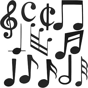 60 Pieces Music Notes Cutouts Paper Black Musical Note Silhouette Paper Music Notes Shape for Music Concert Theme Birthday Party Supplies Bulletin Board Back to School Baby Shower Craft Wall Decor Concert Theme, Music Notes Decorations, Music Party Decorations, Earrings Pandora, Craft Wall Decor, Earrings Amazon, Pandora Music, Music Themed Parties, Birthday Party Cups