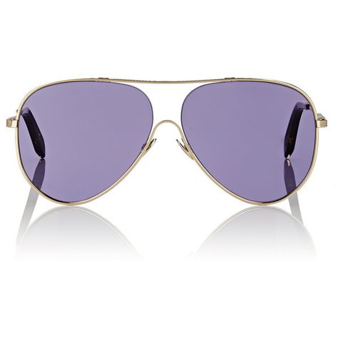 Purple Aviator Sunglasses, Rose Sunglasses, Victoria Beckham Sunglasses, Sunglasses Purple, Oversized Aviator Sunglasses, Polyvore Items, Character Wardrobe, Tortoiseshell Sunglasses, Sunglasses Oversized