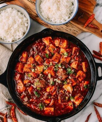 Chinese Food Ideas, Sichuan Sauce, Tofu Seasoning, Mapo Tofu Recipe, Ma Po Tofu, Tofu Sauce, Wok Of Life, Woks Of Life, The Woks Of Life