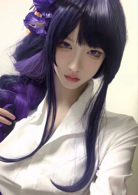 cre: douyin Anime Makeup Ideas, Nezuko Cosplay, Eyeshadow Colors, Anime Cosplay Makeup, Anime Makeup, Asian Cosplay, Eyeliner Styles, Kawaii Cosplay, Creative Instagram Photo Ideas