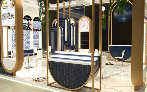 Jewelry Booth Design Exhibition, Jewelry Exhibition Design, Luxury Display Design, Modern Exhibition Booth Design, Roadshow Design, Event Booth Design, Materials Board Interior Design, Jewelry Booth, Exhibition Stall Design