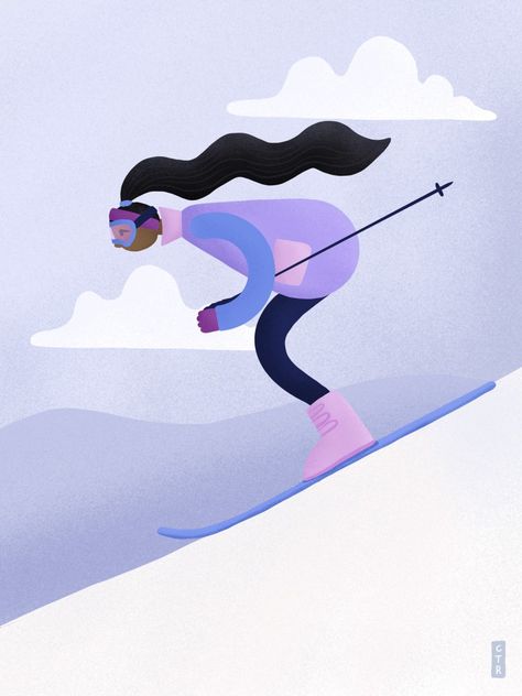 Character illustration ski season 2022 drawing sports figure fun colourful artwork texture. Follow @ctr_illustration on Instagram for more! Ski Cartoon, Skier Illustration, Ski Illustration, Snowboard Drawing, Ski Drawing, Friday Illustration, Skier Girl, Surealism Art, Ski Girl