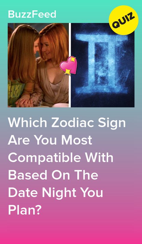 Which Zodiac Sign Are You Most Compatible With Based On The Date Night You Plan? What Is My Zodiac Sign, Most Compatible Zodiac Signs, Buzzfeed Personality Quiz, Soulmate Quiz, Personality Quizzes Buzzfeed, Zodiac Sign Quiz, Zodiac Quiz, Quiz Buzzfeed, Play Quiz