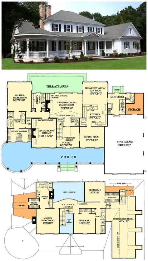 floor plan: Big House Blueprints Floor Plans, 7 Bedroom House Floor Plan, House Plans 7 Bedrooms, Farm Floor Plans, Farmhouse Layout Floor Plans, Rustic Farmhouse Plans, Farm House Plans, Garage Small, Modern Farmhouse Floorplan