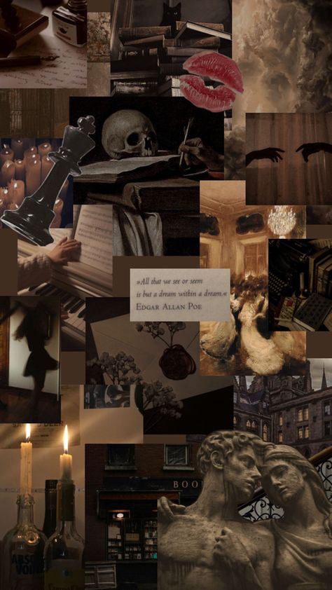 dark academia aesthetic collage Dark Academia Study Aesthetic Wallpaper, Academia Aesthetic Collage, Dark Academia Aesthetic Collage, Light Academia Aesthetic Collage, Dark Academia Aesthetic Wallpaper Collage, Academia Collage, Dark Academia Collage, Dark Academia Wallpaper Butterfly, Aesthetic Core