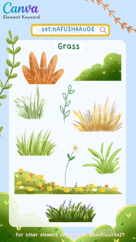 Canva Nature Elements, Canva Background Design, Canva Background Keyword, Forest Background Illustration, Bush Illustration, Flat Tree, Grass Illustration, Background Canva, Graphic Shapes Design