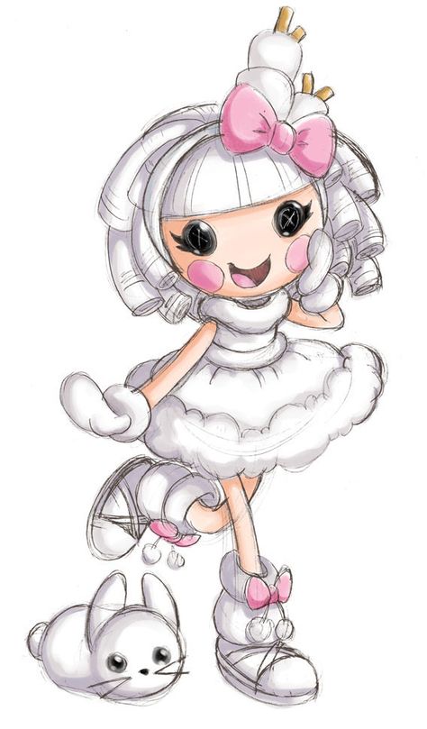 Lalaloopsy Party, Doll Drawing, Lalaloopsy Dolls, Minecraft Pixel Art, Kawaii Drawings, Funky Art, Art Plastique, Cute Dolls, Pretty Art