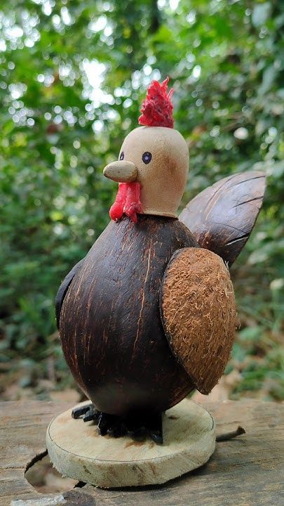 Crafts Using Coconut Shell, Coconut Shell Crafts, Bottle Gourd, Shell Craft, Easy Paper Crafts Diy, Gourds Crafts, Coconut Shell, Easy Paper Crafts, Shell Crafts