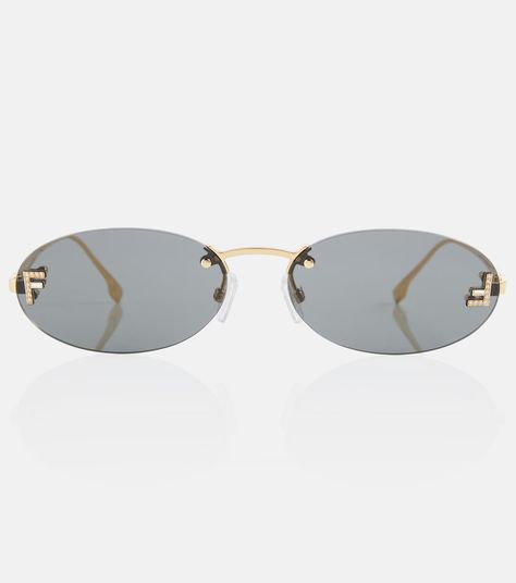 Fendi Glasses Sunglasses, Fendi First, Fendi Glasses, Fendi Accessories, Fashion Eye Glasses, Shield Sunglasses, Sunglasses & Glasses, Oval Sunglasses, Black Sunglasses