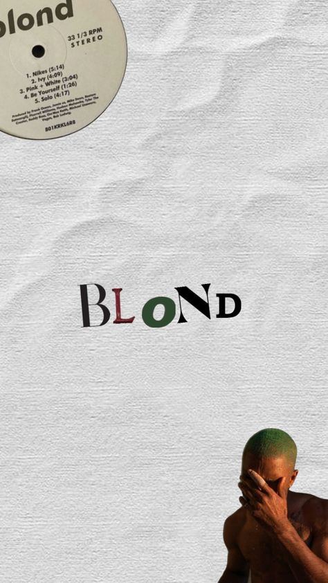 #blonded #frankocean Frank Ocean Lockscreen, Ocean Lockscreen, Wallpaper Frank Ocean, White Ferrari, Cool Album Covers, Rap Wallpaper, Iphone Organization, Bullet Journal Lettering Ideas, Frank Ocean