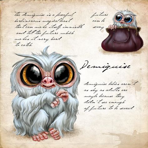 Fantastic Beasts Creatures, Harry Potter Creatures, Harry Potter Miniatures, Harry Potter Christmas Tree, Harry Potter Art Drawings, Harry Potter Bday, Harry Potter Printables, Sloth Art, Cute Harry Potter