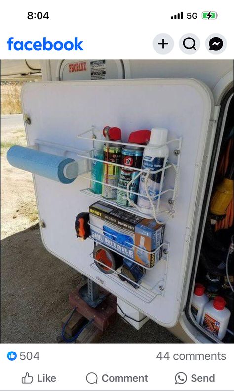 Zelt Camping Hacks, Camper Storage Ideas Travel Trailers, Camper Organization Rv Living, Astuces Camping-car, Camper Organization Travel Trailers, Caravan Storage, Boat Food Ideas, Trailer Decor, Camper Trailer Remodel