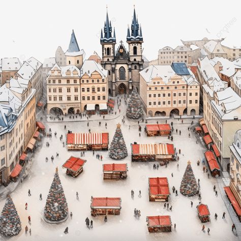 old town square christmas market from above in prague czech republic prague urban city png Old Town Square, Christmas Parade, Christmas Town, Town Square, Prague Czech Republic, Transparent Image, Prague Czech, Urban City, Christmas Market