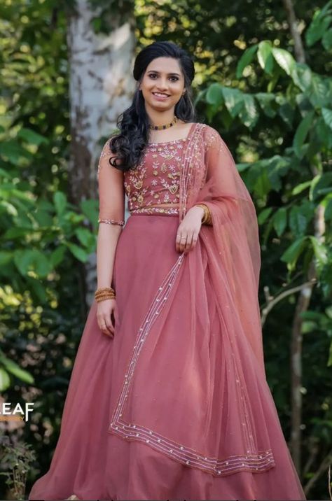 WhatsApp on 9496803123 to customise your handcrafted designer bridal wear with us online. Book your appointment today. We do ship internationally. (Pics for reference) New Lehenga Designs Simple, Lahanga Design Latest Simple, Kerala Engagement Lehenga, Lahanga Design Latest, Customised Lehenga, Party Frock Designs, Bridal Maid Dress, Lahanga Design, Long Skirt Top Designs