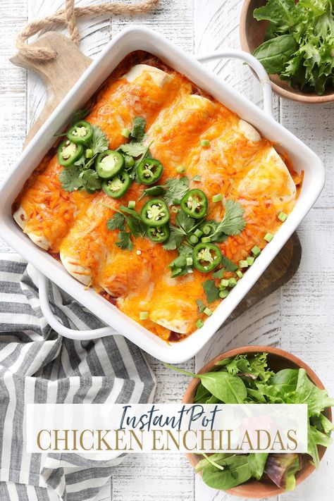 Instant Pot Chicken Enchiladas, Fall Recipes Healthy, Chicken Breast Seasoning, Chicken Enchilada, Freezer Meal, Healthy Fall, Insta Pot, Quick Weeknight Meals, Fun Easy Recipes