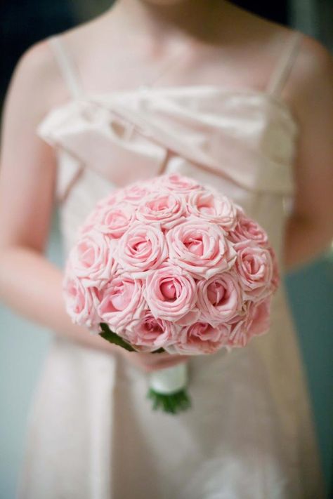 Pink Summer Destination Wedding in Lake Como, Italy Pink Rose Wedding Bouquet, Small Wedding Bouquets, Pink Roses Wedding, Bouquet Photography, Round Bouquet, Wedding Party Flowers, Pink Rose Bouquet, Wedding Bouquets Pink, Hot Pink Roses