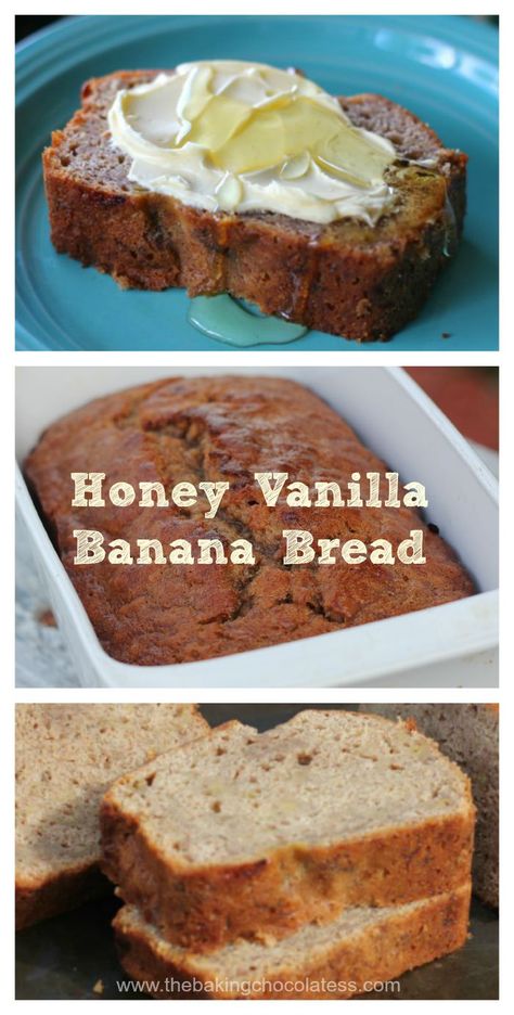 Vanilla Banana Bread, Kouign Amann, Scrumptious Food, Dessert Simple, Honey Recipes, Dessert Bread, Banana Recipes, Banana Bread Recipes, Just Desserts