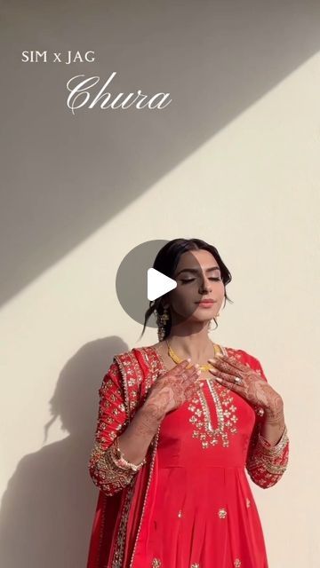 Touch of Elegance 🇨🇦🇺🇸 on Instagram: "Touch Of Elegance Bride - Simran  For her choora ceremony, Simran wanted to wear a traditional Punjabi suit — we designed a red suit with handcrafted gold embroidery. We added in a lace-up back so that she can adjust the sizing of her suit as she likes.   For her jewelry, she paired her stunning gold jhumki &  necklace set with our bestselling Savannah Saharas and Pachi Kundan Hairbraid ⚜️  As a traditional bride, we designed a timeless red choora set for Simran, along with beautiful gold Kaleeray for her to drop over her bridesmaids during the ceremony.   We designed a custom off-white Choora & Kaleeray box for Simran.   The final touch to her look was her mothers red duppata from when she got engaged ♥️  Vendors: Outfit: @touchofeleganceshop Jewe Choora Designs, Choora Ceremony, Got Engaged, Traditional Bride, Punjabi Suit, Red Suit, Bride Clothes, Gold Embroidery, Final Touch