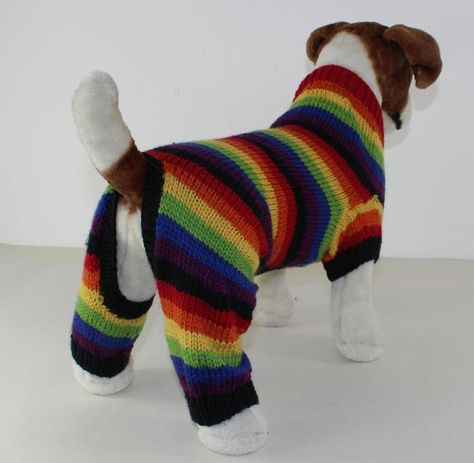 Crochet Dog Sweater Free Pattern, Knitted Dog Sweater Pattern, Dog Onesie, Onesie Pattern, Large Dog Sweaters, Knitting Patterns Free Dog, Crochet Dog Clothes, Dog Onesies, Dog Coat Pattern