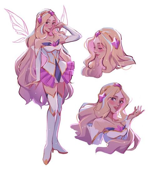 Star Guardian Seraphine, Digital Art Software, Star Guardian, Hero Girl, Art Fantasy, Arte Inspo, Cute Art Styles, Cartoon Art Styles, Art Reference Poses