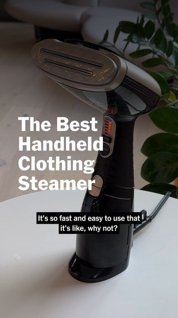 NYT Wirecutter on Instagram: "The best handheld clothing steamer we’ve ever tried makes quick work of releasing wrinkles. The Conair Turbo ExtremeSteam is powerful, adjustable, and so easy to use. And did we mention it’s on sale right now? 👀 Style writer Zoe Vanderweide is no stranger to clothing chores—she’s kind of famous around our office for how much she loves shaving fabric—and says that watching the Conair turn rumpled garments into a smooth, stylish fit makes a mundane task feel downright pleasant.

Tap the link in our bio to read more about how we tested clothing steamers and see the deal on our favorite one for everyday use." Testing Outfits, Clothes Steamer, Shaving, Wrinkles, Love Her, Easy To Use, Turn Ons, Good Things, Fabric