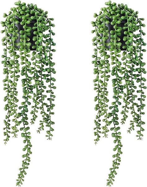 Artificial Hanging Plant, 2 Pack Artificial Plants Indoor, Fake Plants with Pots, Fake Potted String of Pearls, Succulent Plants, Fake Ivy, Faux Plants for Home Indoor Outdoor Wall Office Table Shelf : Amazon.co.uk: Home & Kitchen Hanging Indoor Plants, Fake Ivy, Indoor Plant Shelves, Plants For Home, Artificial Hanging Plants, Wall Office, Artificial Plants Indoor, Table Shelf, Plants Indoor