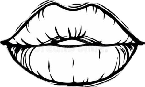 Lips Coloring Pages, Stencil Outline Tattoo, Stencil Outline, Outline Tattoo, Tattoo Outline Drawing, Sketching Ideas, Drawing Stencils, Tattoo Stencil Outline, Outline Drawing