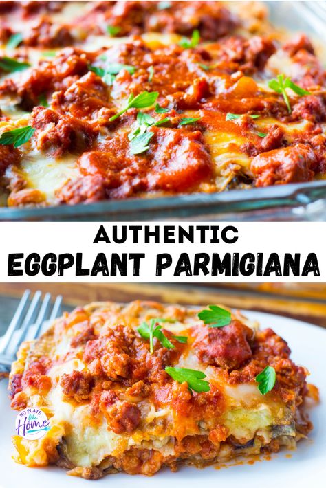 Eggplant Parmesan Casserole, Eggplant Parmigiana, Eggplant Recipes Easy, Homemade Meat Sauce, Parmesan Casserole, Eggplant Parmesan Baked, Manicotti Recipe, Eggplant Recipes Parmesan, Fried Eggplant