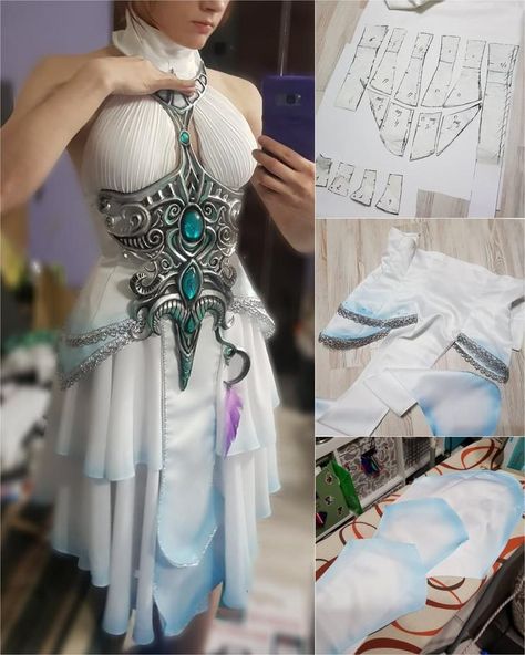 This Tyrande dress though.. - Imgur Diy Kostüm, Cosplay Tutorial, Cosplay Diy, Cosplay Tips, Fantasy Dress, Cosplay Dress, Fantasy Clothing, Fantasy Fashion, Mode Inspiration