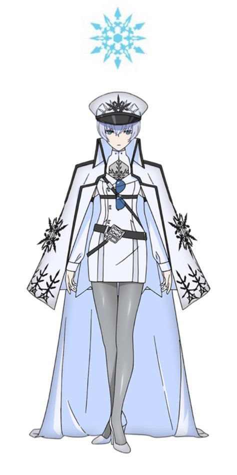 Weiss Schnee (RWBY: Ice Queendom Style). Rwby Winter, Rwby Ice Queendom, Weiss Schnee Rwby, Ice Queendom, Rwby Weiss, Rwby Oc, Marine Outfit, Rwby Volume, Rwby Characters