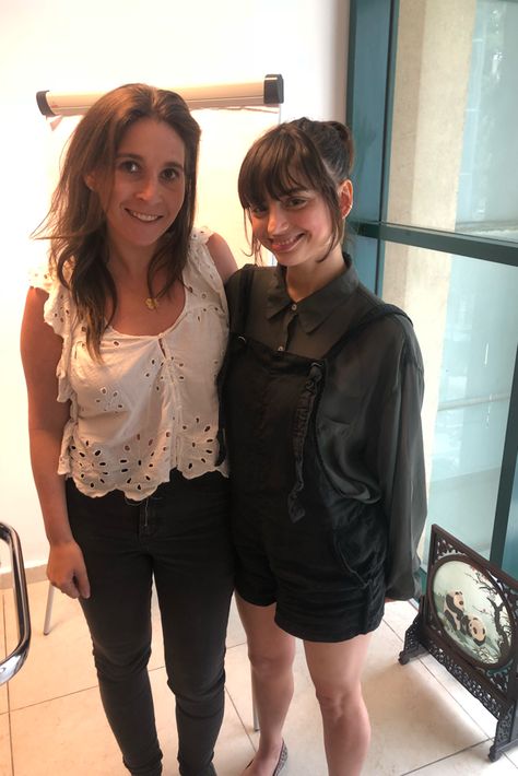 Here is Jaclyn Mishal and Talia Baderman (Talia Sutra) at Pink Pangea’s Retreat in Tel Aviv! Find our more about Pink Pangea retreat here.  #retreat #women #taliasutra #taliabaderman Talia Sutra, Greece Italy, Writing Retreat, The Pink, Switzerland, Greece, Spain, Ruffle Blouse, Hiking