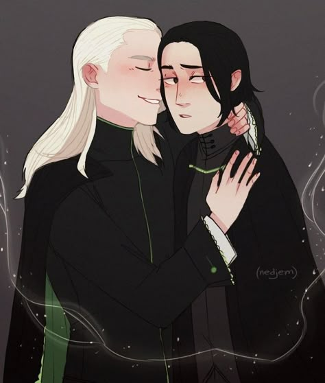 Severus X Lucius, Lucius X Severus, Severus Snape X Lucius Malfoy, Snape X Lucius, Severus Snape Fanart, Harry Potter Severus Snape, Severus Rogue, Harry Potter Severus, Harry Potte