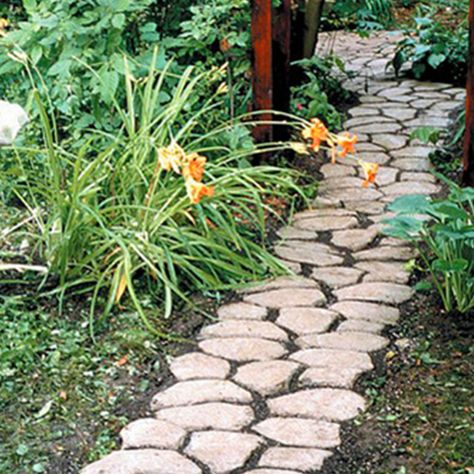 35X35X3.6CM Garden Path Maker Mold DIY Plastic Floor Paving Mould Cement Brick Concrete Molds Home Garden Stone Road Decoration Diy Paving, Stepping Stone Pavers, Concrete Molds Diy, Walk Maker, Diy Path, Stone Road, Walkways Paths, Floor Molding, Garden Stepping Stones