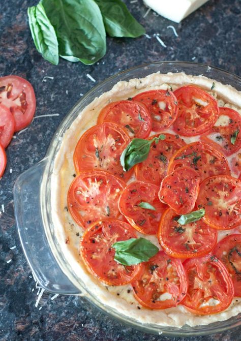 With fresh homemade ricotta cheese and a homemade pie crust, you can make a rich, savory Ricotta Tomato Pie From Scratch! Recipe With Ricotta Cheese, Ricotta Tomato, Homemade Ricotta Cheese, Ricotta Pie, Pie From Scratch, Tomatoes Recipes, Homemade Ricotta, Savory Pies Recipes, Homemade Pie Crust