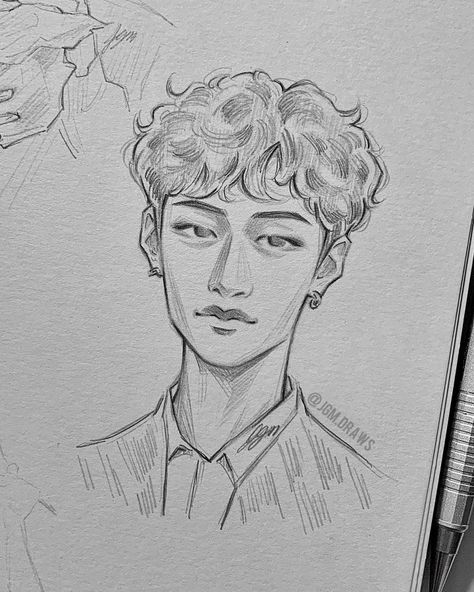 Boy Sketch, Boy Drawing, Kpop Drawings, Easy Drawings Sketches, Instagram Happy Birthday, Anime Drawings Tutorials, Book Art Drawings, Kpop Fanart, Diy Art Painting