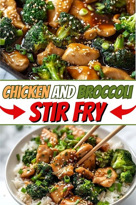 This chicken and broccoli stir-fry is so easy to make at home! In just 30 minutes, you'll have a delicious, takeout-worthy meal. Keto Chicken Stir Fry With Vegetables, Chicken And Broccoli Recipes, Chicken Stir Fry With Vegetables, Supper Casseroles, Chicken Vegetable Stir Fry, Chicken And Broccoli Stir Fry, Stir Fry Chicken, Chicken Broccoli Stir Fry, Protein Ideas