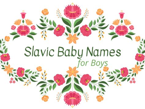 From Lacko to Nicholai to Bojan, this list of Slavic baby names for boys is robust and features some incredibly strong and masculine names. Explore the list — complete with meanings and, often, pronunciations — to find the perfect name for your son! #boynames #babynames Slavic Girl Names, Slavic Names, T Baby Names, Masculine Names, List Of Girls Names, Girl Names With Meaning, Names For Girls