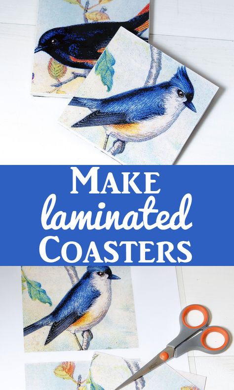 Make Beautiful Laminated Coasters. Great DIY Home Decor Crafts Project using Free Vintage Images and simple White Tiles. Great handmade gift idea! By Cottage Market for Graphics Fairy Xmas Photography, Diy Coffee Station, Diy Locker, Easy Homemade Gifts, Diy Blanket Ladder, Wood Wall Art Diy, Martha Stewart Crafts, Noel Art, Winter Decoration