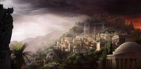 View, download, comment, and rate this 1688x833 City of Dreams Wallpaper - Wallpaper Abyss City Fantasy Art, Rome Art, City Background, Digital Art Gallery, Fantasy City, Fantasy Castle, City Wallpaper, Dream City, Fantasy Inspiration