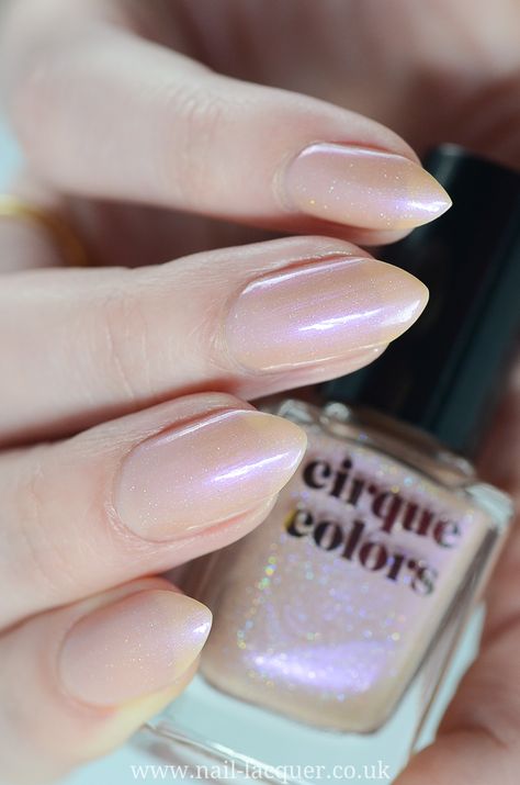 Cirque Colors REVERIE Cirque Nail Polish, Cirque Colors Nail Polish, 1980s Nails, Nail Polish Combinations, Sheer Nail Polish, Hair Dues, Sheer Nails, Cirque Colors, Nude Nail Polish