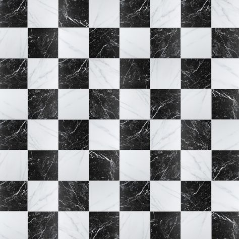 Black And White Tile Texture, Black And White Flooring Pattern, Black And White Square Tile, Black And White Tile Backsplash, Checkered Tile Floor, Black And White Marble Floor, House Tiles Flooring Ideas, Black And White Floor Tile, Black And White Tile Floor